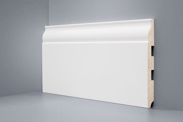 Плинтус DeARTIO Ламинированный 103-150 Белый 150х16