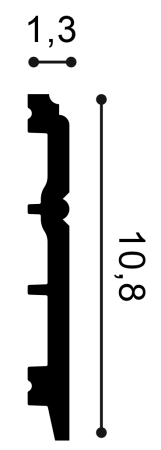 Плинтус ORAC DECOR SX105 108х13 мм