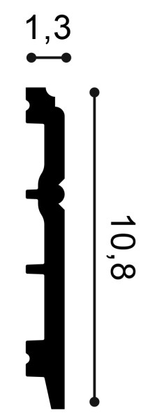 Плинтус ORAC DECOR SX105 108х13 мм