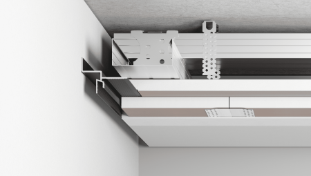 Теневой профиль для потолка Чёрный