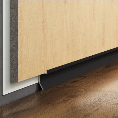 Плинтус Laconistiq Теневой плинтус NOVEL mini черный муар 11x24x3000