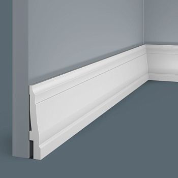 Плинтус под покраску Cosca Decor Экополимер PX024 2000×80×14