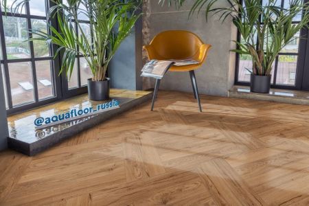 Кварц виниловое покрытие Aquafloor Space Parquet Light AF4501PQL