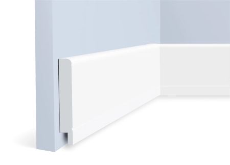 Плинтус Hiwood полимерный под покраску B70 прямой 2000×70×10,5