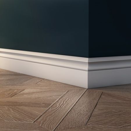 Плинтус Evrowood МДФ Белый PN 140 2000×130×16