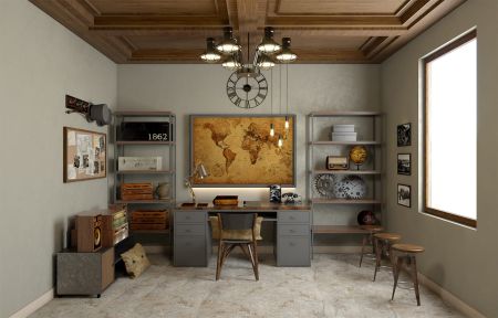 Кварц виниловое покрытие Stone Floor Плитка Травертин Бежевый 234-1 НР