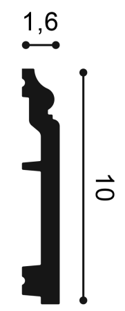 Плинтус ORAC DECOR SX173 100х16 мм