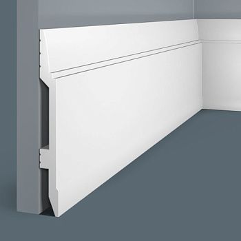 Плинтус под покраску Cosca Decor Экополимер PX007 2000×150×17