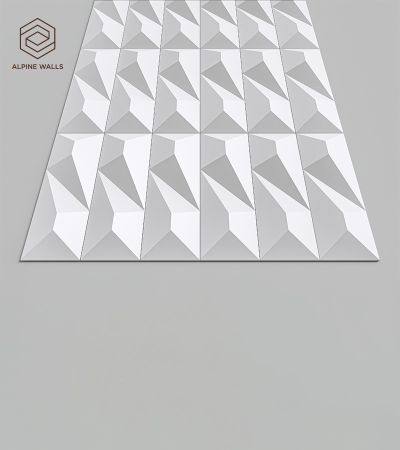 Стеновая панель под покраску Alpine Walls Geometrium  ECOGR0206W  1200*600*25