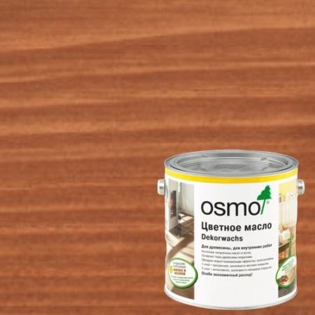 Масло с твердым воском для дерева Osmo Dekorwachs Transparent цвет 3138 Махагон шелковисто-матовый 0,22 л