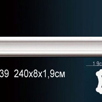 Молдинг под покраску Перфект Плюс AD339 2400×80×19