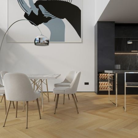 Композитная паркетная доска Quartz Parquet Елка Дуб тоскана 33-407 венгерская елка 635×127×5