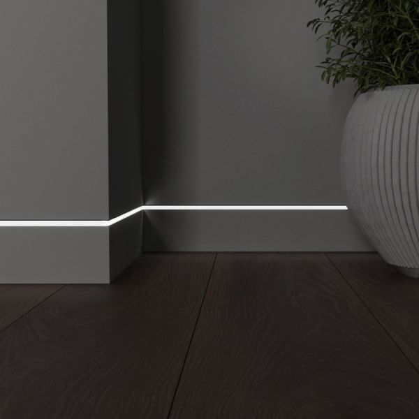 Скрытый профиль Invisible 80мм Черный муар/RAL 9005 14.5х80х2800мм