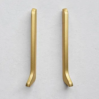 Заглушка алюминиевая для плинтуса Modern Decor Золото 2 шт/уп