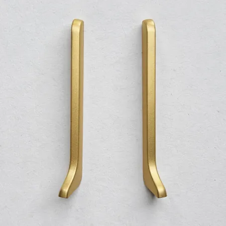 Заглушка алюминиевая для плинтуса Modern Decor Золото 2 шт/уп