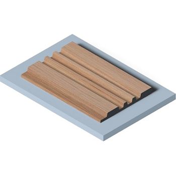 Стеновая панель из полистирола Hiwood LV121 BR417 2700×120×12