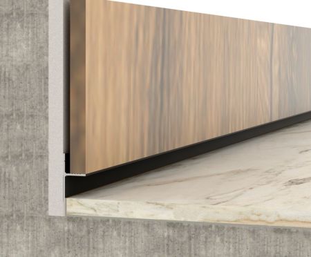 Теневой профиль Черный муар для панелей 16х46х2700мм