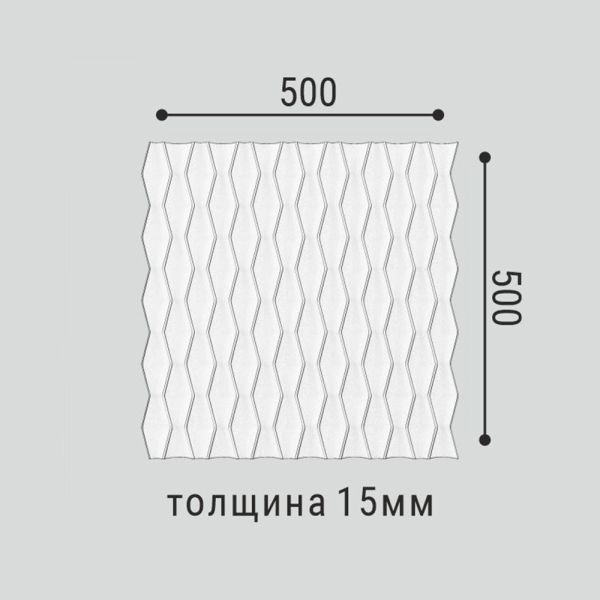 Стеновая панель под покраску Bello Deco СП 17 500×500×15