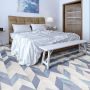 Пробковые полы Corkstyle Chevron Blue 1235×305×10