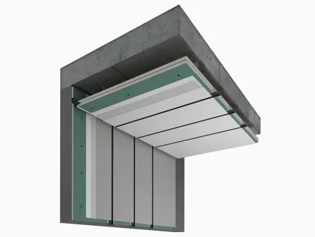 Теневой профиль потолочный GIPS Чёрный для подсветки 43.8х44.1х3000мм