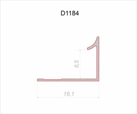 Decaro Угловой профиль Wallpanels D1184