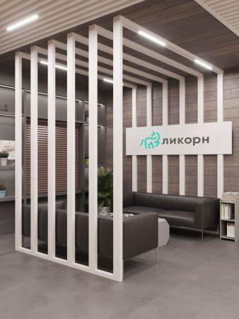 Ликорн Стеновая панель Брус декоративный белый матовый  40х70х2800мм