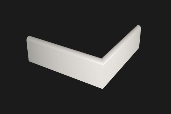 Плинтус Evrowood МДФ Белый  PN 050  2000×80×12