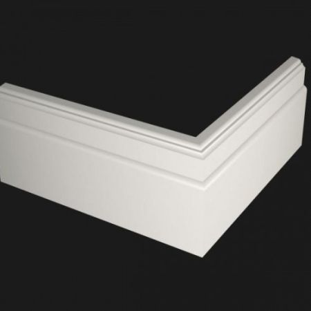 Плинтус Evrowood МДФ Белый PN 110 2000×110×22