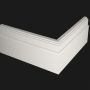 Плинтус Evrowood МДФ Белый PN 110 2000×110×22