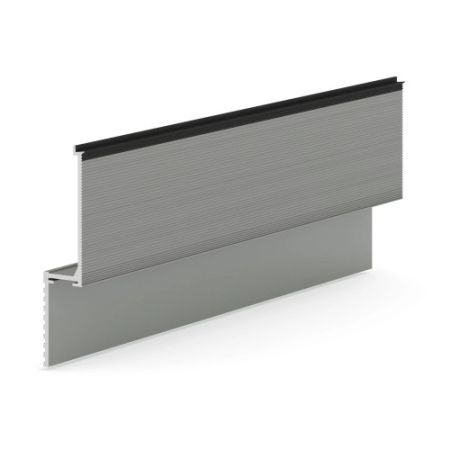 Профиль алюминиевый теневой Laconistiq Micro Черный муар RAL 9005 24-31-300 3000×96,5×15,7