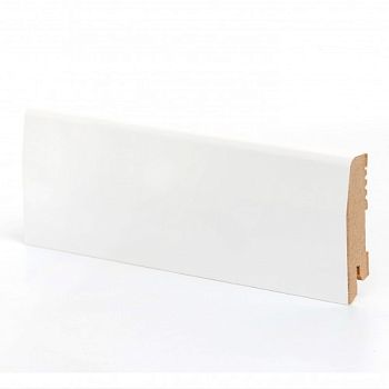 Плинтус МДФ ламинированный Ликорн K-12 белый 2050×70×16
