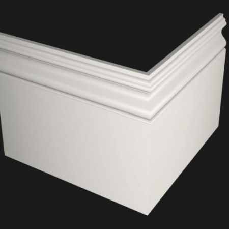 Плинтус Evrowood МДФ Белый PN 200 2000×200×16