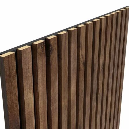 Стеновая панель акустическая Cosca Decor Сканди Дуб Старинный Натуральный черный войлок 600×600×19