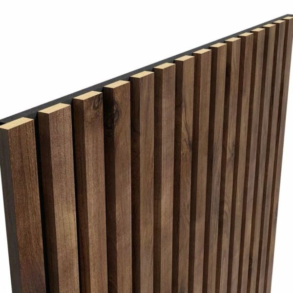 Стеновая панель акустическая Cosca Decor Сканди Дуб Старинный Натуральный черный войлок 600×600×19