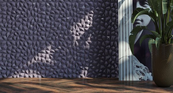 Стеновая панель 3D под покраску Bello Deco СП 15 500×500×22