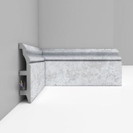 Плинтус Decomaster Травертин светлый D232-1619 2400×100×22