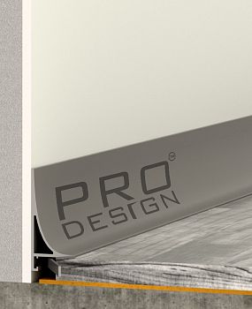 Плинтус Pro Design Щелевой плинтус Плинтус Pro Design Corner L 584 Анодированный