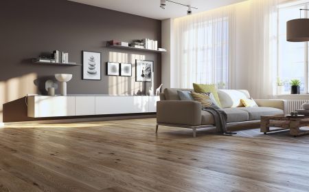 Паркетная доска FocusFloor Дуб Престиж Хамсин (KHAMSIN) 1s  браш, лак, фаски