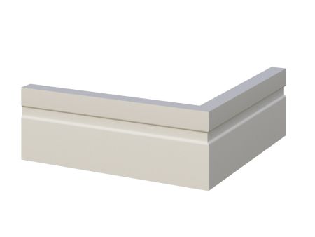 Плинтус Evrowood МДФ Белый  PN 021  2000×70×16