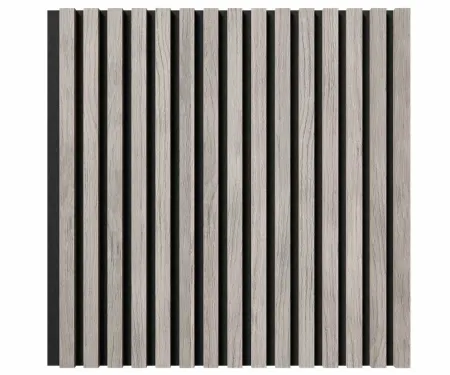 Стеновая панель акустическая Cosca Decor Сканди Дуб Старинный Светло-серый черный войлок 600×600×19