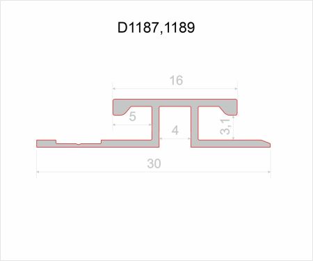 Decaro Соединительный профиль Wallpanels D1189