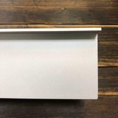 Скрытый  профиль анодированный Г образный с кантом 2 мм