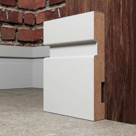 Плинтус Evrowood МДФ Белый PN 101 2000×100×16