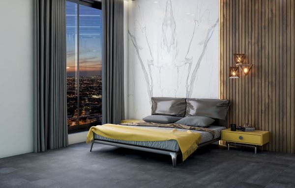 Кварц виниловое покрытие Stone Floor Плитка Грейрок 237-6 НР