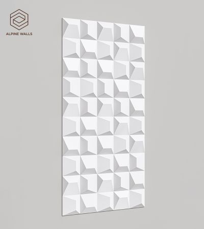 Стеновая панель под покраску Alpine Walls Geometrium  ECOGR0202W  1200*600*25