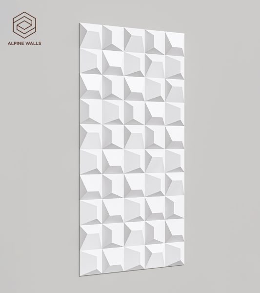 Стеновая панель под покраску Alpine Walls Geometrium  ECOGR0202W  1200*600*25