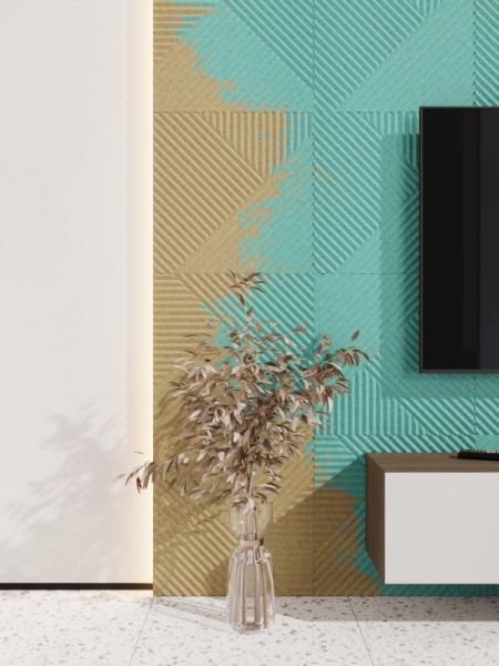 Стеновая панель Пирамида МДФ Ликорн Под покраску  500х500х8 (4 шт.)