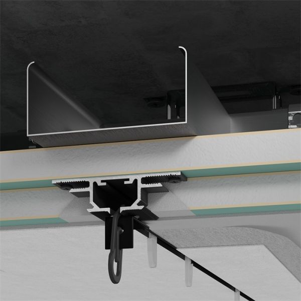 Теневой потолочный профиль для штор GARDINA (50*14*3000мм).