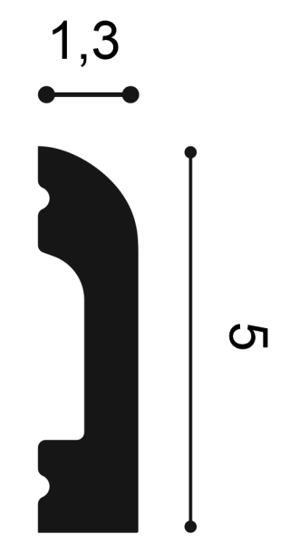 Плинтус ORAC DECOR SX182 50х13 мм