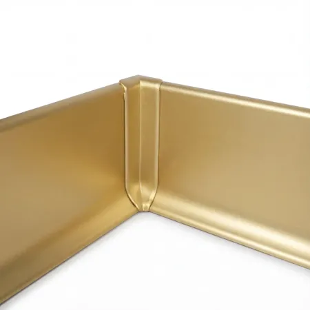 Угол алюминиевый внутренний для плинтуса Modern Decor Золото